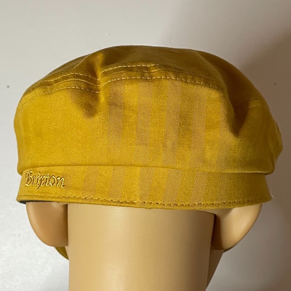 HP 💕chic street style classic Brixton mustard fisherman cap worn once! Size XS - Picture 8 of 12